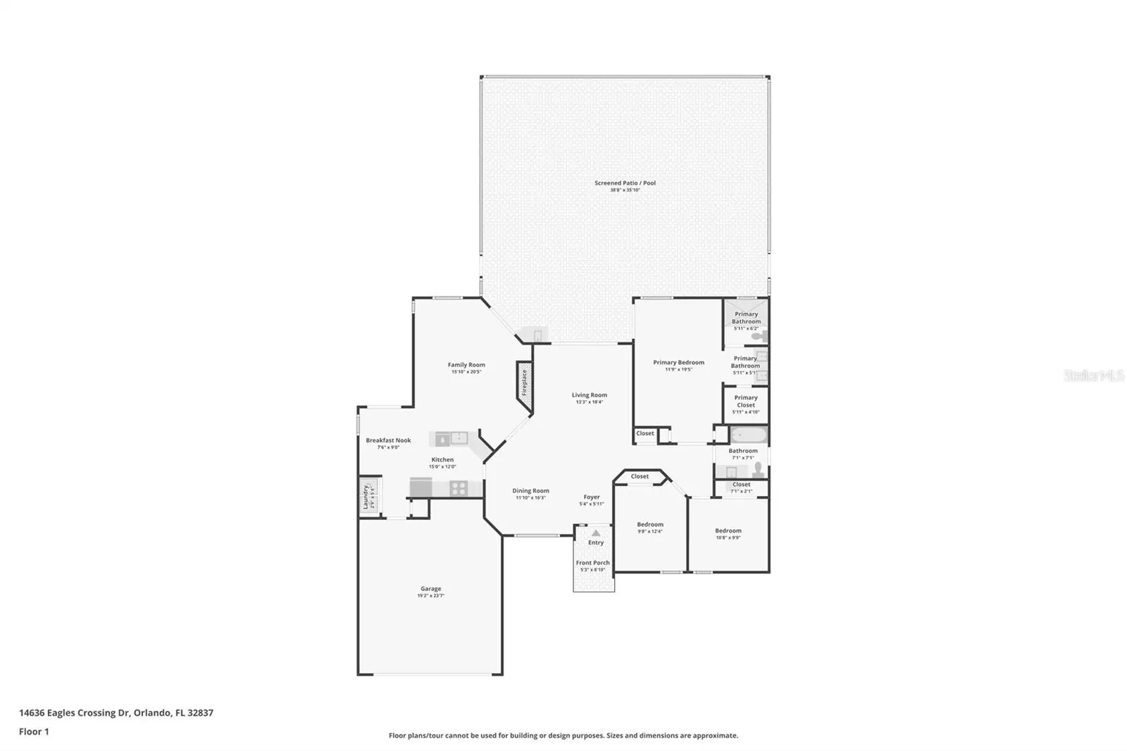 14636 EAGLES CROSSING DR, ORLANDO, FL property photo 12 of 63